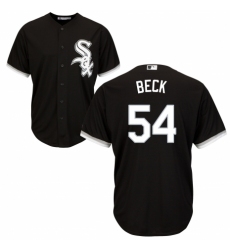 Men's Majestic Chicago White Sox #54 Chris Beck Replica Black Alternate Home Cool Base MLB Jersey