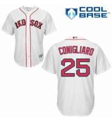 Youth Majestic Boston Red Sox #25 Tony Conigliaro Authentic White Home Cool Base MLB Jersey