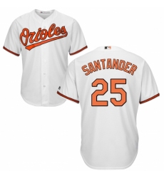 Youth Majestic Baltimore Orioles #25 Anthony Santander Replica White Home Cool Base MLB Jersey
