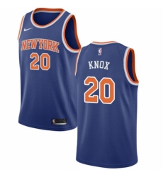 Men's Nike New York Knicks #20 Kevin Knox Swingman Royal Blue NBA Jersey - Icon Edition