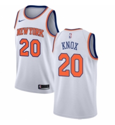 Women's Nike New York Knicks #20 Kevin Knox Authentic White NBA Jersey - Association Edition