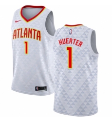 Men's Nike Atlanta Hawks #1 Kevin Huerter Authentic White NBA Jersey - Association Edition