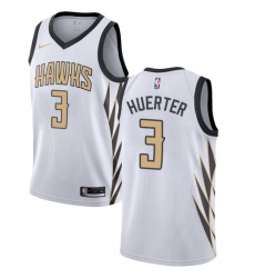 Youth Nike Atlanta Hawks #3 Kevin Huerter Swingman White NBA Jersey - City Edition