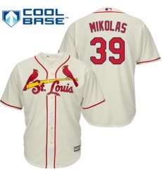 Youth Majestic St. Louis Cardinals #39 Miles Mikolas Authentic Cream Alternate Cool Base MLB Jersey