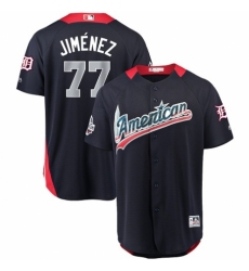 Youth Majestic Detroit Tigers #77 Joe Jimenez Game Navy Blue American League 2018 MLB All-Star MLB Jersey