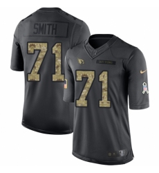 Men's Nike Arizona Cardinals #71 Andre Smith Limited Black 2016 Salute to Service NFL Jersey