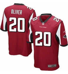 Men's Nike Atlanta Falcons #20 Isaiah Oliver Game Red Team Color NFL Jersey