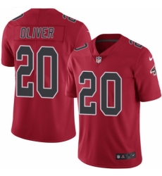 Women's Nike Atlanta Falcons #20 Isaiah Oliver Limited Olive 2017 Salute to Service NFL Jersey