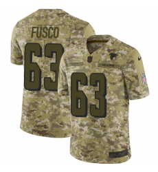 Men's Nike Atlanta Falcons #63 Brandon Fusco Limited Camo 2018 Salute to Service NFL Jersey