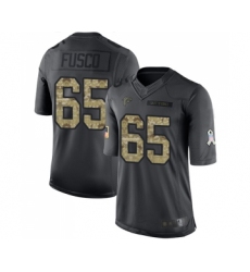 Youth Atlanta Falcons #65 Brandon Fusco Limited Black 2016 Salute to Service Football Jersey
