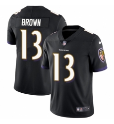 Youth Nike Baltimore Ravens #13 John Brown Black Alternate Vapor Untouchable Limited Player NFL Jersey