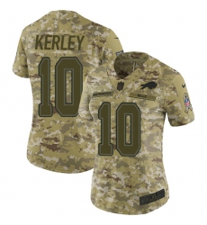 Women's Nike Buffalo Bills #10 Jeremy Kerley Limited Camo 2018 Salute to Service NFL Jersey