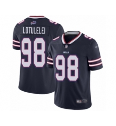Men's Buffalo Bills #98 Star Lotulelei Limited Navy Blue Inverted Legend Football Jersey