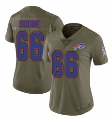 Women's Nike Buffalo Bills #66 Russell Bodine Limited Olive 2017 Salute to Service NFL Jersey
