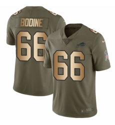Youth Nike Buffalo Bills #66 Russell Bodine Limited Olive/Gold 2017 Salute to Service NFL Jersey