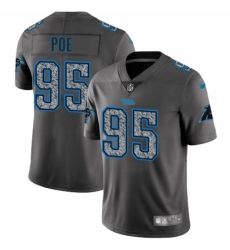 Men's Nike Carolina Panthers #95 Dontari Poe Gray Static Vapor Untouchable Limited NFL Jersey