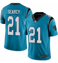 Men's Nike Carolina Panthers #21 Da'Norris Searcy Limited Blue Rush Vapor Untouchable NFL Jersey