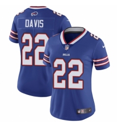 Women's Nike Buffalo Bills #22 Vontae Davis Royal Blue Team Color Vapor Untouchable Limited Player NFL Jersey