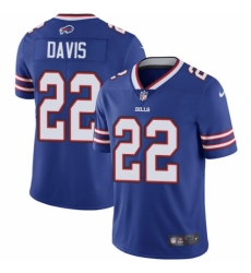 Youth Nike Buffalo Bills #22 Vontae Davis Royal Blue Team Color Vapor Untouchable Elite Player NFL Jersey