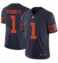 Men's Nike Chicago Bears #1 Cody Parkey Navy Blue Alternate Vapor Untouchable Limited Player NFL Jersey