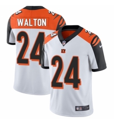 Men's Nike Cincinnati Bengals #24 Mark Walton White Vapor Untouchable Limited Player NFL Jersey