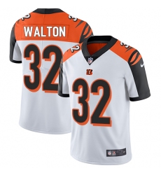 Men's Nike Cincinnati Bengals #32 Mark Walton White Vapor Untouchable Limited Player NFL Jersey