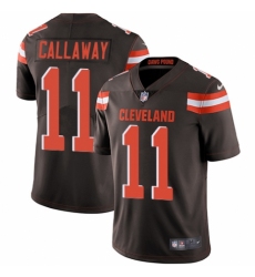 Men's Nike Cleveland Browns #11 Antonio Callaway Brown Team Color Vapor Untouchable Limited Player NFL Jersey