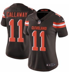 Women's Nike Cleveland Browns #11 Antonio Callaway Brown Team Color Vapor Untouchable Elite Player NFL Jersey
