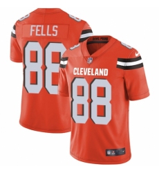 Youth Nike Cleveland Browns #88 Darren Fells Orange Alternate Vapor Untouchable Limited Player NFL Jersey