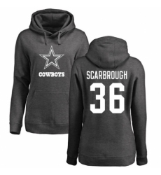NFL Women's Nike Dallas Cowboys #36 Bo Scarbrough Ash One Color Pullover Hoodie