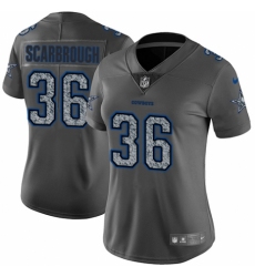 Women's Nike Dallas Cowboys #36 Bo Scarbrough Gray Static Vapor Untouchable Limited NFL Jersey