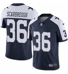 Youth Nike Dallas Cowboys #36 Bo Scarbrough Navy Blue Throwback Alternate Vapor Untouchable Limited Player NFL Jersey