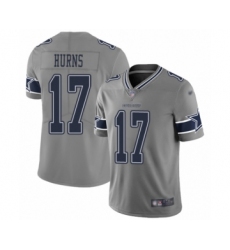 Youth Dallas Cowboys #17 Allen Hurns Limited Gray Inverted Legend Football Jersey