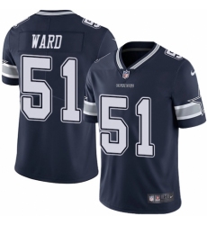 Men's Nike Dallas Cowboys #51 Jihad Ward Navy Blue Team Color Vapor Untouchable Limited Player NFL Jersey