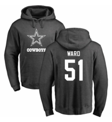 NFL Nike Dallas Cowboys #51 Jihad Ward Ash One Color Pullover Hoodie