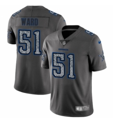 Youth Nike Dallas Cowboys #51 Jihad Ward Gray Static Vapor Untouchable Limited NFL Jersey