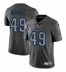 Youth Nike Dallas Cowboys #49 Jamize Olawale Gray Static Vapor Untouchable Limited NFL Jersey