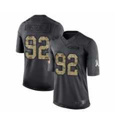 Youth Dallas Cowboys #92 Dorance Armstrong Jr. Limited Black 2016 Salute to Service Football Jersey