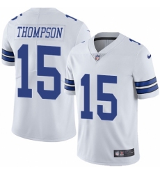 Youth Nike Dallas Cowboys #15 Deonte Thompson White Vapor Untouchable Limited Player NFL Jersey