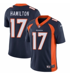Youth Nike Denver Broncos #17 DaeSean Hamilton Navy Blue Alternate Vapor Untouchable Limited Player NFL Jersey