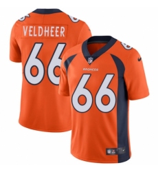 Youth Nike Denver Broncos #66 Jared Veldheer Orange Team Color Vapor Untouchable Limited Player NFL Jersey