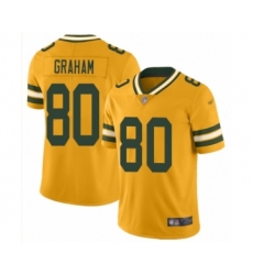 Youth Green Bay Packers #80 Jimmy Graham Limited Gold Inverted Legend Football Jersey