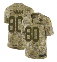 Youth Nike Green Bay Packers #80 Jimmy Graham Limited Camo 2018 Salute to Service NFL Jersey