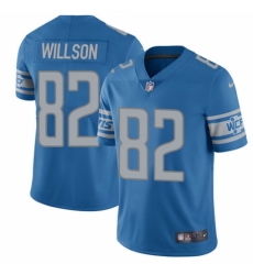Youth Nike Detroit Lions #82 Luke Willson Blue Team Color Vapor Untouchable Elite Player NFL Jersey