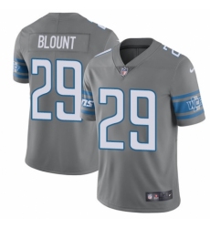 Men's Nike Detroit Lions #29 LeGarrette Blount Limited Steel Rush Vapor Untouchable NFL Jersey