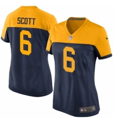 Women's Nike Green Bay Packers #6 JK Scott Game Navy Blue Alternate NFL Jersey