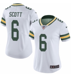 Women's Nike Green Bay Packers #6 JK Scott White Vapor Untouchable Elite Player NFL Jersey