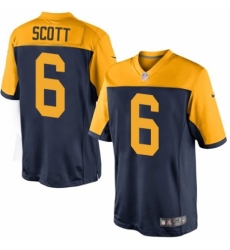 Youth Nike Green Bay Packers #6 JK Scott Navy Blue Alternate Vapor Untouchable Elite Player NFL Jersey