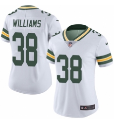 Women's Nike Green Bay Packers #38 Tramon Williams White Vapor Untouchable Elite Player NFL Jersey