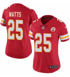 Women's Nike Kansas City Chiefs #25 Armani Watts Red Team Color Vapor Untouchable Limited Player NFL Jersey